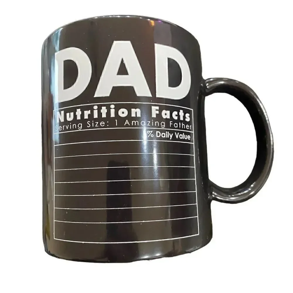 Heat Sensitive Novelty Dad 16 oz color changing coffee Mug NEW Dad Jokes Father